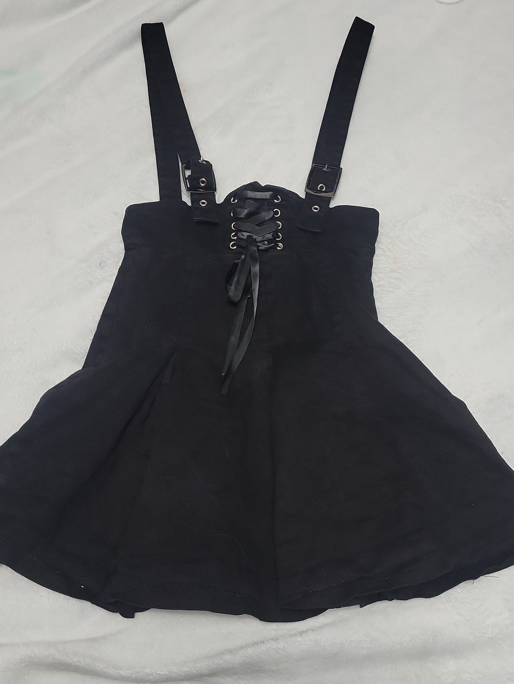 Cosmic Aura Small Black Lace Up Buckle Shirtall